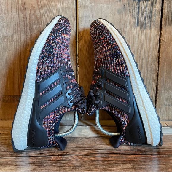 Adidas Ultra Boost 3.0 look New black multicolor Mens sneakers shoes size 9 - Picture 10 of 16